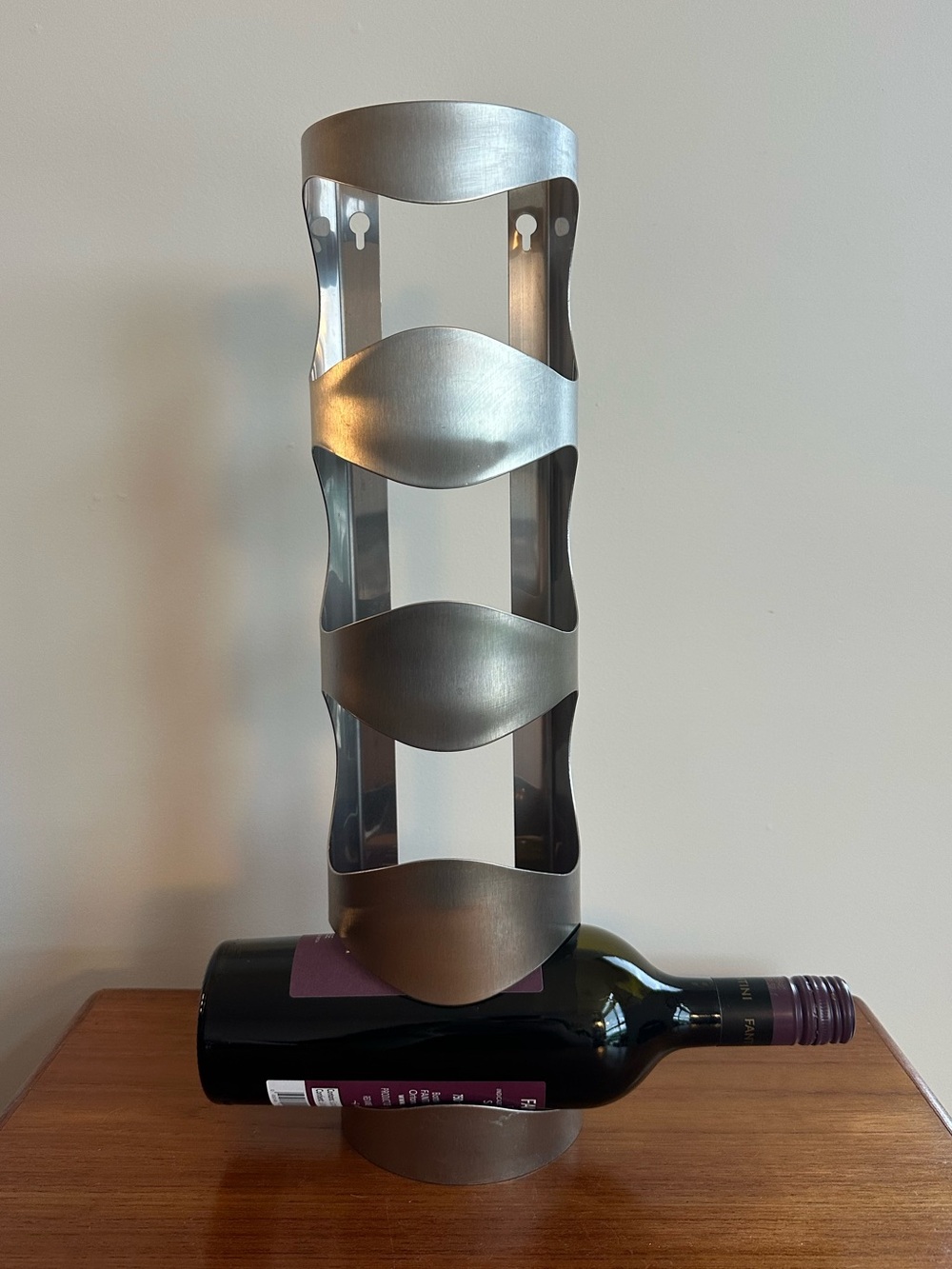 IKEA Vurm vintage discontinued wine holder/wine rack. Wall mountable. Steel